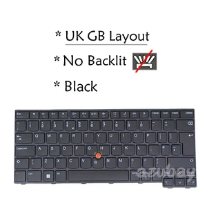 Teclado para portátil Reino Unido GB para ThinkPad 5N21D68221 5N21D68032 5N21D68295 5N21D68147 - Imagen 1 de 4