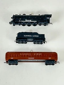2148WS Deluxe Pullman Lionel Train Set/3 - 2015 Hallmark Mini Ornaments - SIN CAJA - Imagen 1 de 7