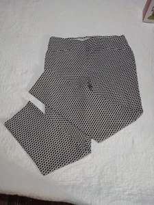 CHICO'S SO SCHLANKMACHENDE ANKLE HOSE CHICO'S GR. 0 ANKLE SCHWARZ & WEISS STRETCH PULL ON - Bild 1 von 7