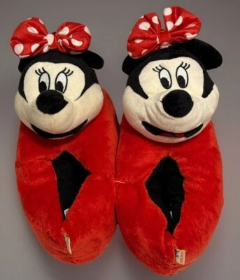 Disney~Minnie Mouse Comfy Christmas Slippers~From Macy's~Womens Size S/M 5~7 - Image 1 of 4