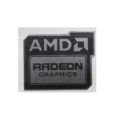 AMD Radeon Graphics XT Sticker Silver Chrome Metal Badge Macbook Laptop PC Case - Image 1 of 1