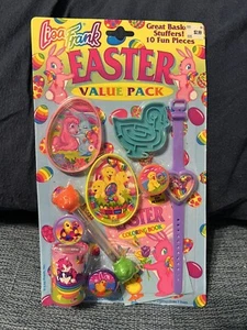 VTG Lisa Frank Easter Value Pack 10 Piece Basket Stuffers Wand Maze Rings NIB - Picture 1 of 5
