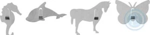 Bastone autoadesivo su ganci metallo animali forte appendere delfino farfalla cavallo - Foto 1 di 6