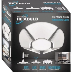 (6)-Bell+Howell HexBulb Adjustable Indoor 6-Panel Light Bulb Model: 8358 - Picture 1 of 1