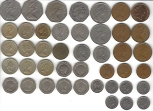 Royal Coin Lot Of (43) UK England Queen Elizabeth 1954 to 2004 - Picture 1 of 6