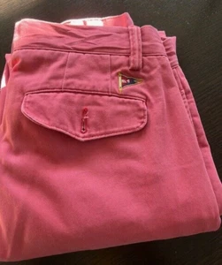 Polo Ralph Lauren Pants Mens 32x32 Red Cotton Flat Front Chino - Picture 1 of 5