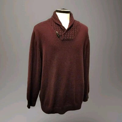 Impermeable Hombre Vintage Algodón Cuello en V Hombre Suéter Talla XL Foto 1 de 4