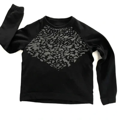 Толстовка флисовая Lululemon Snapshot Crew Polartec размер 8 черный светоотражающий карман - Изображение 1 из 4