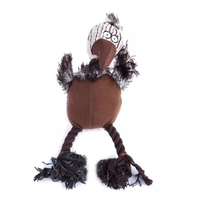 Spielzeug Hundespielzeug Kauspielzeug Quietscher Plüsch Kauen Ente Braun - Bild 1 von 4