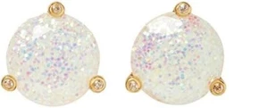 Kate Spade Glitter Round Opaque Earrings - Picture 1 of 4