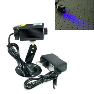 450nm 1000mW Módulo Láser Punto Enfocable Azul 1W Grabado Adaptador 12V + Soporte - Imagen 1 de 5