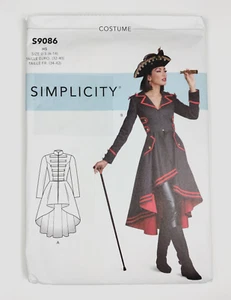 S9086 Sewing Pattern Renaissance Fair Pirate Coat Steampunk Costume - Picture 1 of 4