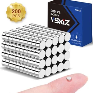 200Pcs Refrigerator Magnets 3x2mm Small Magnets Tiny Earth Magnet for Crafts ... - Picture 1 of 6