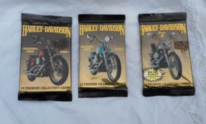 3 Packs Harley Davidson Trading Cards 10 Cards Per Pack Series1,2,3 unopened - Picture 1 of 5