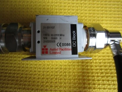 DC Blocker 7/16 Anschluss FRQ von 50-2400 MHz - Bild 1 von 3
