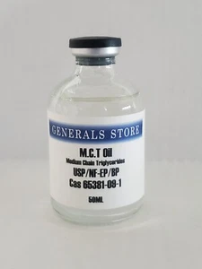 MCT Oil USP/NF (EP/BP) FCC KOSHER 50ml Vial - Picture 1 of 3