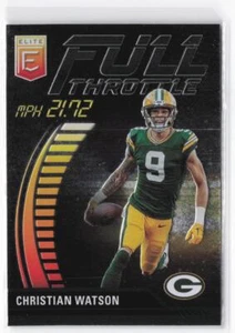 2023 Donruss Elite Christian Watson #FT-CW Full Throttle Green - Picture 1 of 2