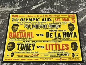 1994 Jimmi Bredahl Vs. Oscar De La Hoya Original On-site Boxing Poster Rare HTF - Picture 1 of 6