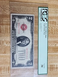 1928D $2 Red Stamp Mule Rare - Picture 1 of 3