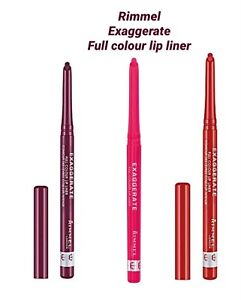 Rimmel Exaggerate Full Colour Automatic Lip Liner Pencil Definer - Choose Shade