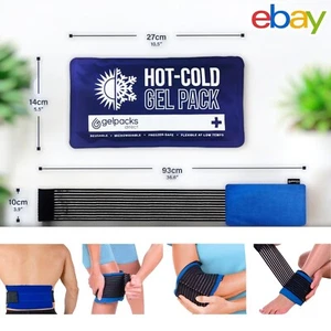 Ankle Ice Pack Wrap Reusable Hot Cold Compress for Ankle Swelling and Pain brace - Picture 1 of 7
