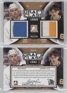 2014 ITG Draft Prospects Class Gold /10 Owen Nolan Jaromir Jagr Dual Patch