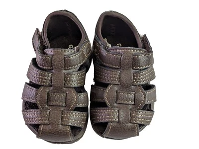 Garanimals Baby Boys Size 2 Brown Fisherman Sandals Good Condition - Image 1 of 4