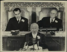 1959 Press Photo Ireland President Sean O'Kelly, Richard Nixon and Sam Rayburn