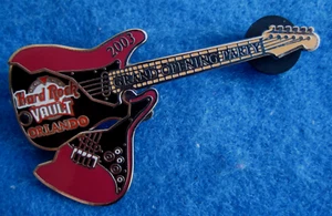 ORLANDO VAULT OPENING PARTY HINGED REVEAL SECRET LOGO GUITAR Hard Rock Cafe PIN - Picture 1 of 1