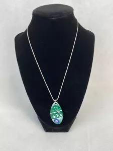 NFL New York Jets Vintage Teardrop Spinner Necklace - Picture 1 of 1