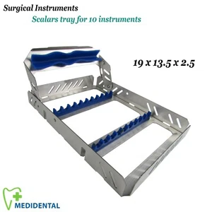 Chirurgiche Strumenti Dental Scalar Tray For 10 Strumenti Odontoiatria Easy-Clip - Foto 1 di 3