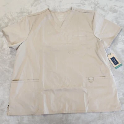 Blusa Médica Cherokee Revolution Para Hombres 2XL Tostada Cuello Médico Enfermera Dentista Foto 1 de 4