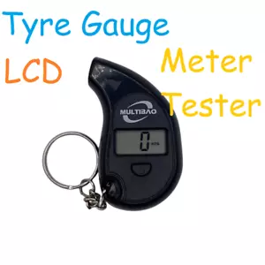  Tyre Gauge Tire Air Pressure Guage Auto LCD Digital Meter Tester for Car Bike - Picture 1 of 9
