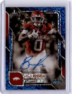 2025 Bowman University Chrome Braylen Russell Auto Blue Mini-Diamond #/150 - Image 1 of 2