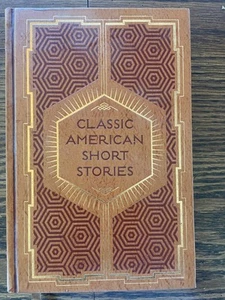 Classic American Short Stories Leatherbound Gilt Edge Alcott Melville Irving B&N - Picture 1 of 4