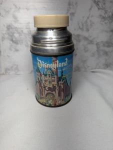 Vintage Aladdin Disneyland Metal Thermos Cinderella Castle  Rare - Picture 1 of 12