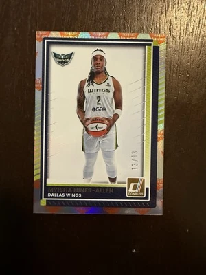 2025 Donruss WNBA #65 Myisha Hines-Allen Team Logo Parallel #’d 13/13 Wings - Image 1 of 2