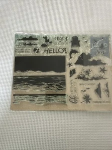 HERO ARTS My Monthly Hero Kit Stamps Dies Only June 2018 Ocean Layering Stamp - Bild 1 von 12
