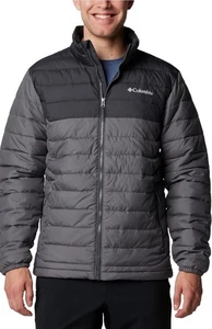 Men's Size XXL Active Fit Columbia Powder Lite II Jacket Omni-Heat Black & Grey - Picture 1 of 6
