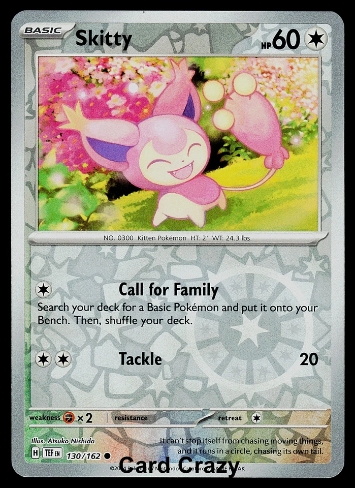 Skitty 130/162 Reverse Holo SV05: Temporal Forces Pokemon Card NM - Image 1 of 1