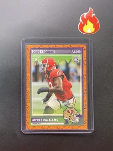 2025 Score - Rookies Mykel Williams #28 (RC) Score-A-Treat orange Pumpkins - Bild 1 von 2
