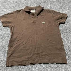 Lacoste Poloshirt Herren XL Braun Classic Pique Kurzarm Krokodil Logo - Bild 1 von 10