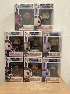 Bundle of 8 Marvel Guardians Of The Galaxy Vol 2 Funko Pop Protectors Drax Groot - Picture 1 of 9