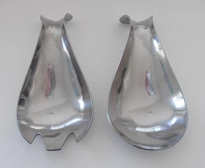 Trudeau Serving Salad Fork & Spoon MCM Fun Set 8" Long x 4" Wide - Picture 1 of 8