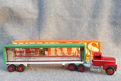 1990 WINROSS GAROSI BRO'S Flea Market Clear Sides w/Ruler inside Truck Trailer - Image 1 of 4