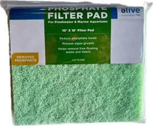 Phosphat entfernendes Filterpad für Meer- & Süßwasseraquarien 10" x 18" - Bild 1 von 1