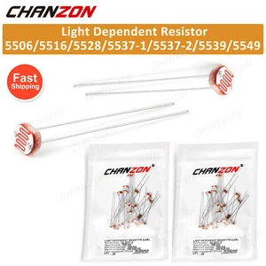 20Pcs LDR Light Dependent Photo Resistors 5506 5516 5528 5537 5539 5549 GL5528 - Picture 1 of 13