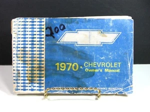 1st Edition 1970 CHEVROLET OWNER'S MANUAL Operator Booklet VINTAGE ORIGINAL - Picture 1 of 6