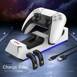 NYKO [ Charge Base Dual ] DualSense Controller Charging Station (PS5) New - Picture 1 of 14