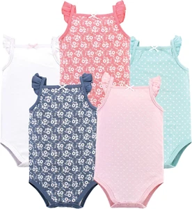 Unisex Baby Cotton Sleeveless Bodysuits - Picture 1 of 12